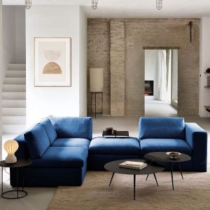 Alicia L-Shaped sectional sofa with ottoman