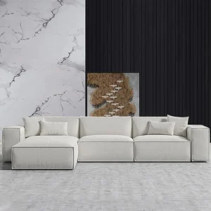 Damia L shaped boxy sofa