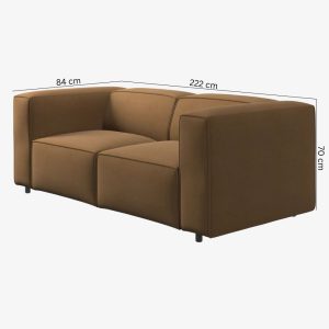 Modern Hampton 3-Seater Sofa