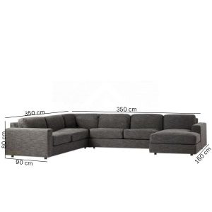 Kiaan U-Shaped Sectional Sofa