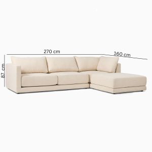 Lian L-Shaped ottoman Corner Sofa