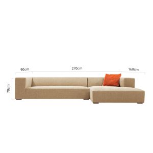 Maniza L shaped modern sofa