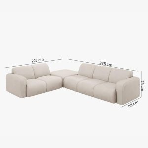 Milton L-Shaped Corner Sofa