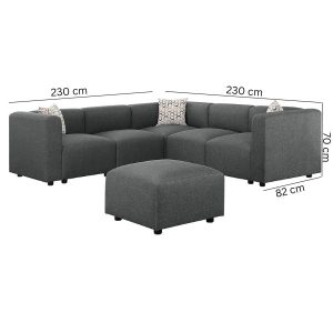 Sophia L-Shaped Sectional Sofa