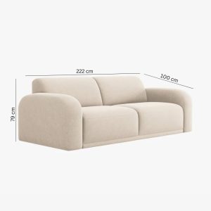 Zoya Luxury 3-Seater Sofa