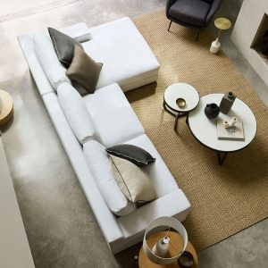 milan L shaped modern sofa