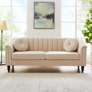 Otavia 3 seater classic sofa with with removable seating cushion