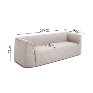 affordable polino 3 seater modern sofa