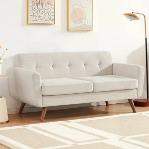 small spaces 2 seater upholstered sofa