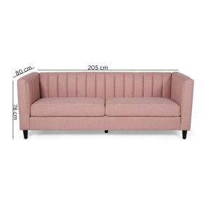 zaid 3 seater contemporary sofa measurement