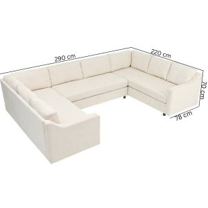 Anzil U-Shaped Sectional Sofa