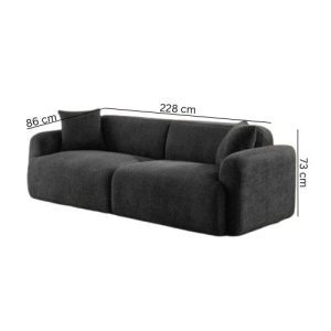 Cairo 3-Seater Luxury lounge Sofa - best furniture store