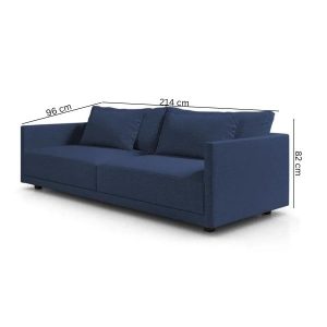 Laiba 3-Seater Contemporary Sofa