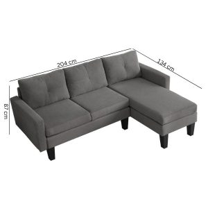 Ontario L-Shaped Minimalist Sofa - buy affordable sofa from us