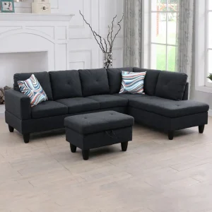 Rehan L-Shaped Sectional Sofa