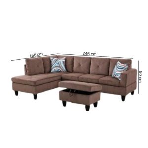 Rehan L-Shaped Sectional Sofa