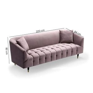 Rome 3 Seater button tufted sofa