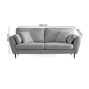 Timeless Berlin 2 seater sofa - shop minimalist sofa online