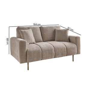 Alia 2-Seater modern Loveseat at affordable price from behome furniture