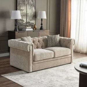 luxurious Farrah Chesterfield 2-Seater Sofa. buy chesterfield sofa from behome furniture