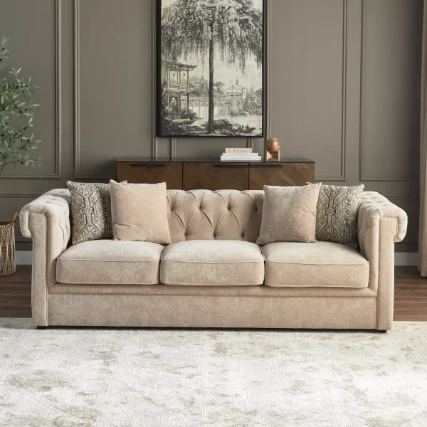 Farrah Chesterfield 3-Seater Sofa