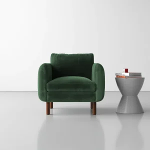 Laila Upholstered modern Armchair Behome furniture - shop minimalist armchair from behome furniture