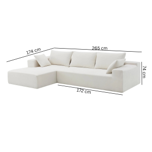 Alan L-Shaped Modular Minimalist Sofa for living room from behome furniture