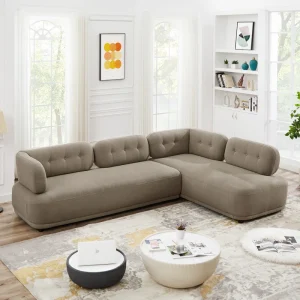 Brigston Corner Sofa- shop minimalist sectional sofa from behome