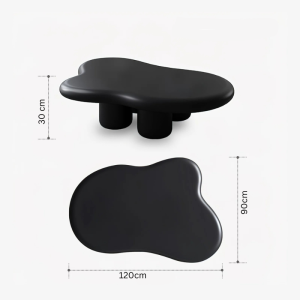 cloud shaped coffee table in mdf matte finish 