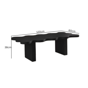 flower wavy design minimalist coffee table from behome