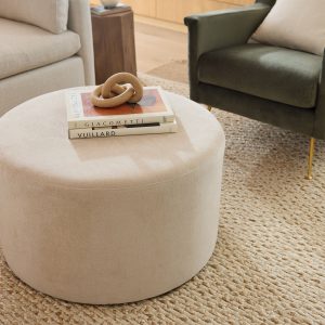 Emma Round Ottoman Shop minimalist pouf from behome