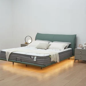 Stanford Bed and Nightstand, minimalist floating bedroom furniture