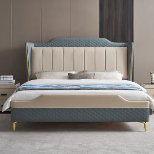 Zaid Bed and Nightstand, classic bedroom furniture set
