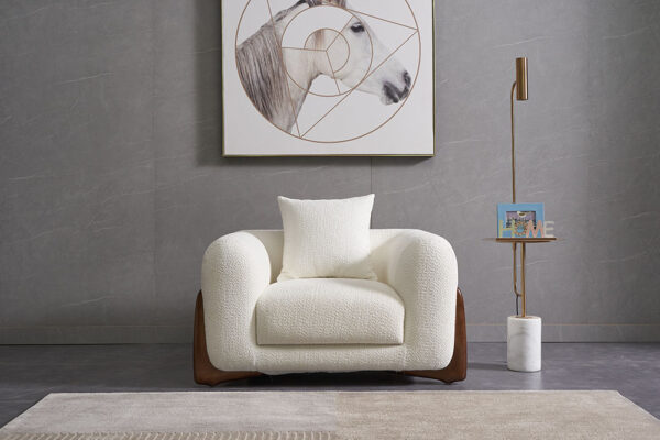 Alan Single Seater Boucle Sofa